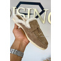 TAUPE - 'FURRY LORRO' - INSPIRED SUEDINE LOAFERS