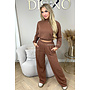 CAMEL - 'EVI SET' - PREMIUM QUALITY WIDE LEG + SWEATER TWO PIECE SET