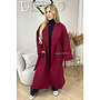 BORDEAUX - 'INAYA' - OVERSIZED MANTEL JACKET