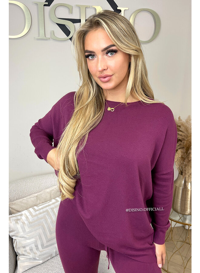 BORDEAUX - 'KAYLEE' - FASHIONABLE SOFT COMFY SET
