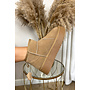 CAMEL - 'REAL LEATHER UGGIES' - HIGH PLATEAU INSPIRED BOOTS