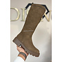 TAUPE - 'CASSIDY LONG BOOTS' - PREMIUM QUALITY SHORT BOOTS