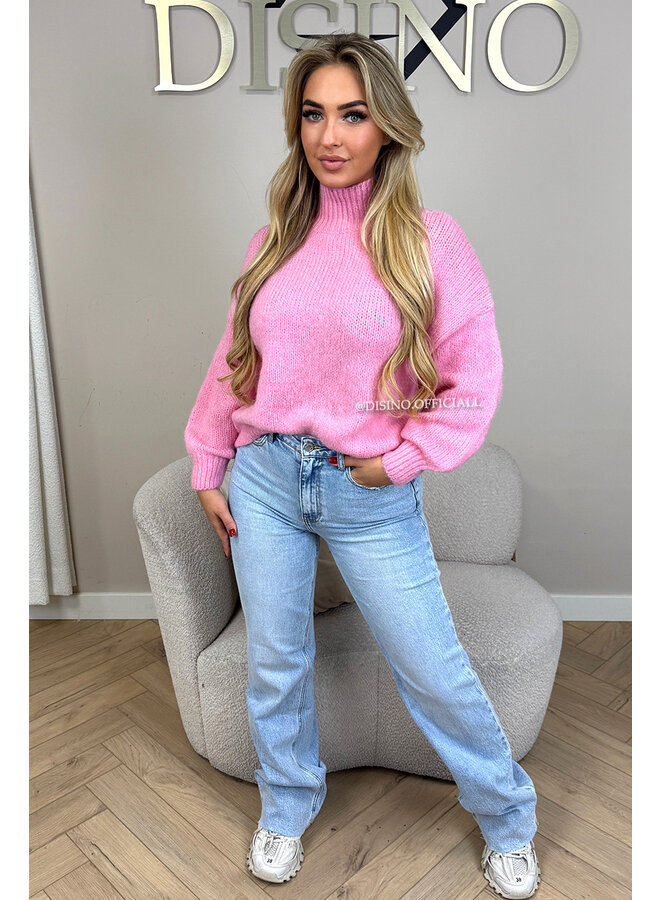 PINK - 'KYRA KNIT' - OVERSIZED SOFT KNIT