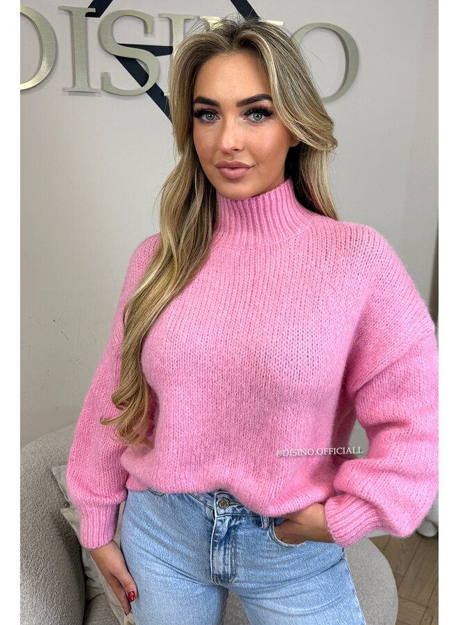 PINK - 'KYRA KNIT' - OVERSIZED SOFT KNIT