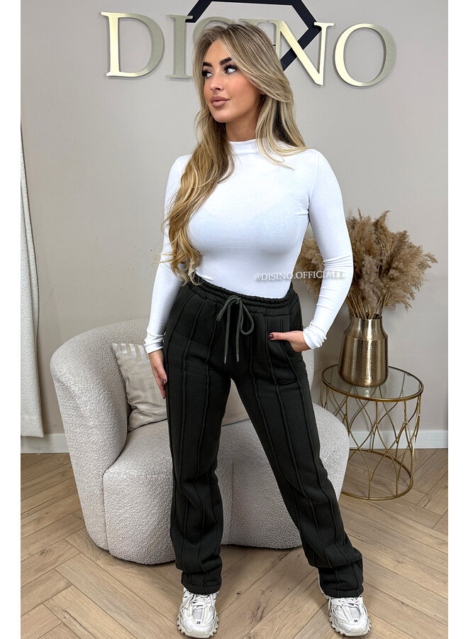 WHITE - 'MIA TOP' - PERFECT FIT HIGH NECK LONGSLEEVE TOP