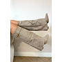 KHAKI - 'SUEDE SHARK BOOTS' - PREMIUM QUALITY PERFECT HIGH HEELS