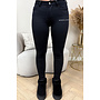 BLACK - SUPER STRETCH MID-WAIST SKINNY JEANS - 002
