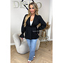 BLACK - 'VALÉE' - EXCLUSIVE STRIPED TAILORED BLAZER