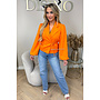 ORANGE - 'FÉLINE LONG SLEEVE' - PUFF SLEEVE WRAPPED BLAZER