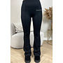 BLACK - 'NORAH PANTALON' - PERFECT EXTRA HIGH WAIST FLARED PANTS