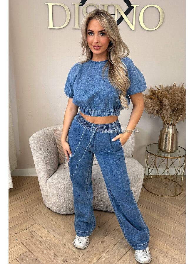 DARK BLUE - 'PHILOU JEANS' - DENIM JEANS