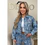 BLUE - 'DAZZLIN JACKET' - SPARKLE DENIM PAILLET JACKET
