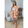 ORANGE - 'ELODIE DRESS' - BOHEMIAN INSPIRED A-LINE DRESS