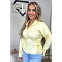 YELLOW - 'SELMA BLOUSE' - TIE UP EXCLUSIVE CORSET BLOUSE