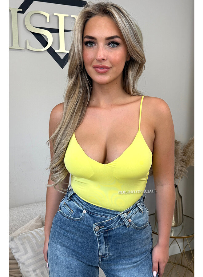 YELLOW - 'IVY BODYSUIT' - CLASSY SHAPING SEAMLESS BODYSUIT