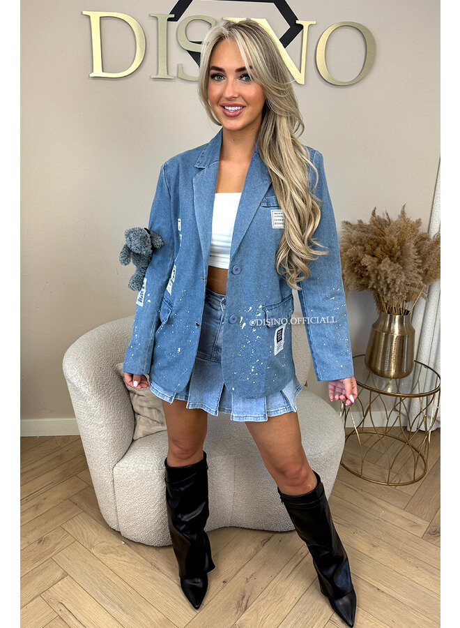 BLUE - 'MOSCHINO' - EXCLUSIVE DESIGNER BLAZER + TEDDYBEAR