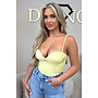 YELLOW - 'JOLIE BODYSUIT' - ROPE BRAID BODYSUIT