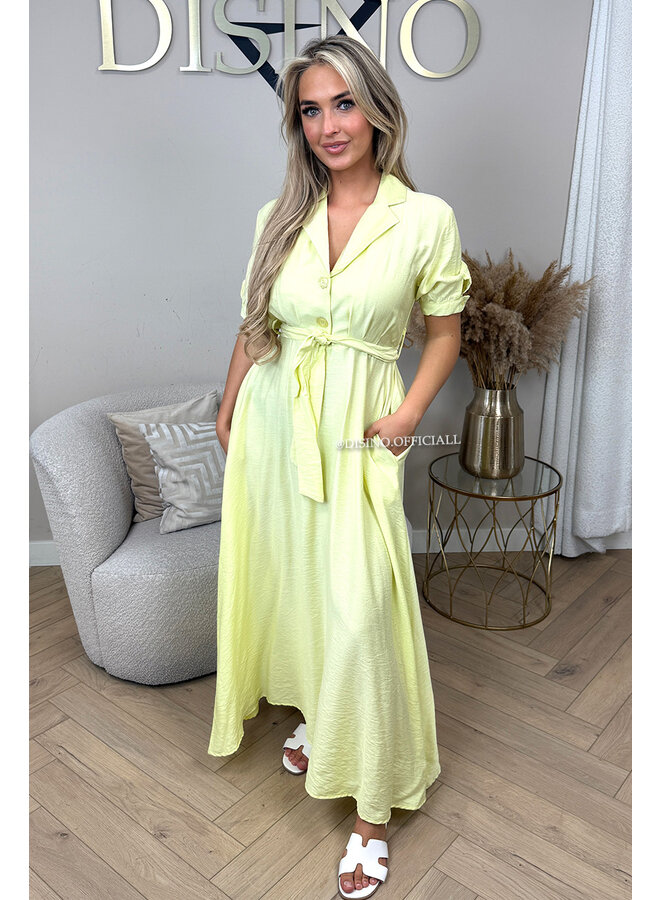 YELLOW - 'MELANIE' - MAXI SUMMER DRESS