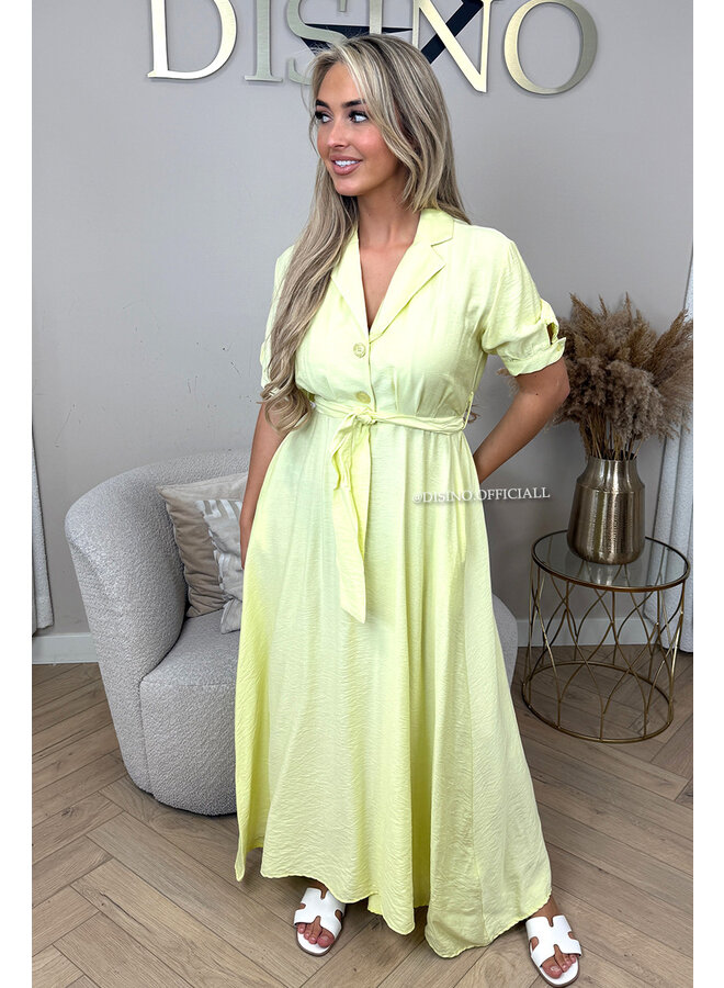 YELLOW - 'MELANIE' - MAXI SUMMER DRESS