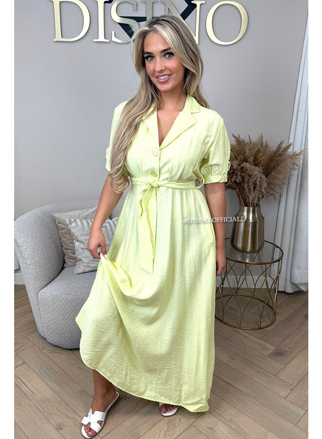 YELLOW - 'MELANIE' - MAXI SUMMER DRESS