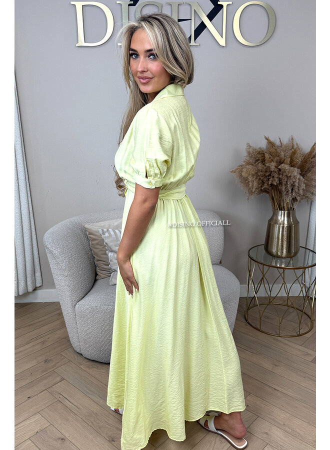 YELLOW - 'MELANIE' - MAXI SUMMER DRESS