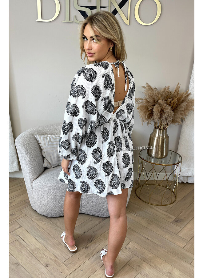 BLACK - 'ELIZE DRESS' - MOESSELINE COTTON DRESS