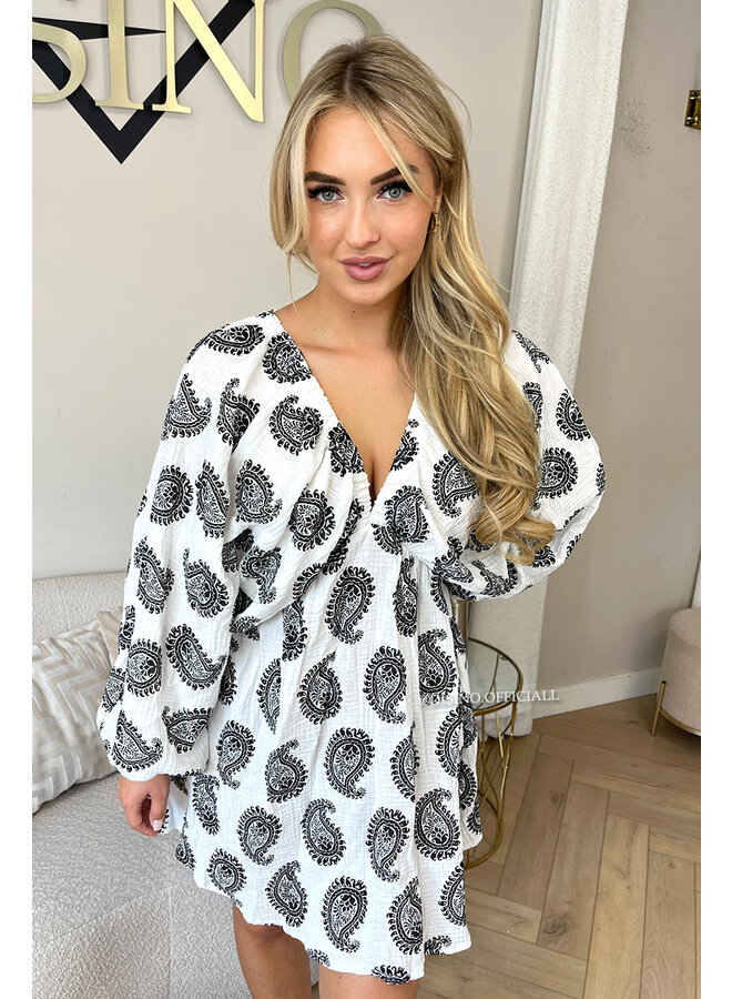 BLACK - 'ELIZE DRESS' - MOESSELINE COTTON DRESS
