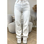 SAND - 'VANCOUVER' - STRETCH EXTRA LONG WIDE LEG JEANS