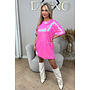 PINK - 'GIGI DRESS' - SPARKLE SEQUIN T-SHIRT DRESS