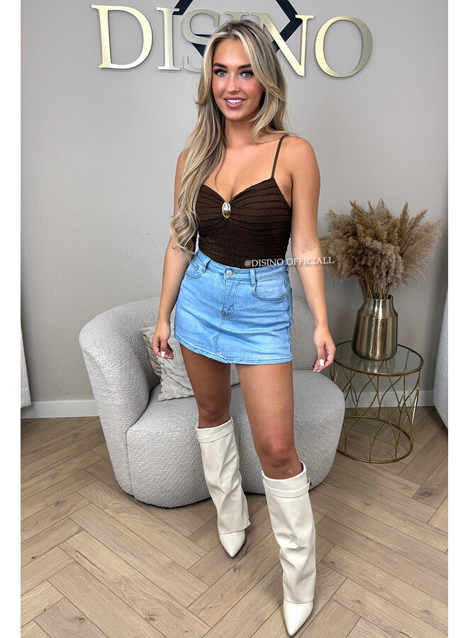 CHOCO - 'AVA BODYSUIT' - CLASSY CROCHET BODYSUIT