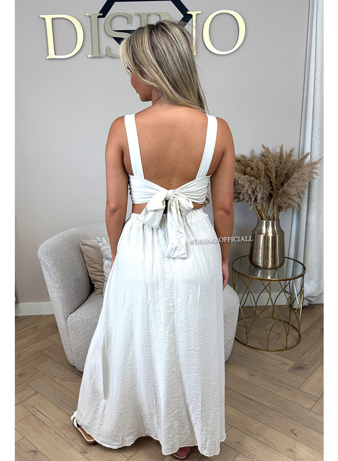 BEIGE - 'LILIA SET' - SUMMER TOP + MAXI SKIRT SET