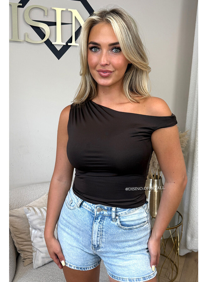 CHOCO - 'LYNN TOP' - ASYMMETRIC ONE-SHOULDER TOP