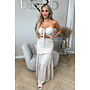 BEIGE - 'FAYÉ MAXI DRESS' - CUT-OUT MAXI DRESS