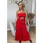 RED - 'FAYÉ MAXI DRESS' - CUT-OUT MAXI DRESS