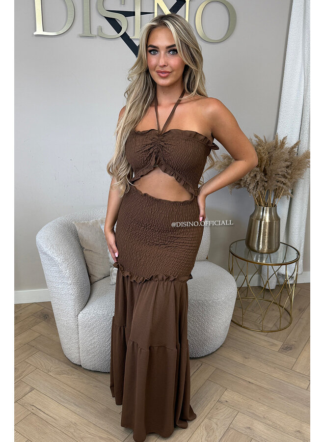 CHOCO - 'FAYÉ MAXI DRESS' - CUT-OUT MAXI DRESS