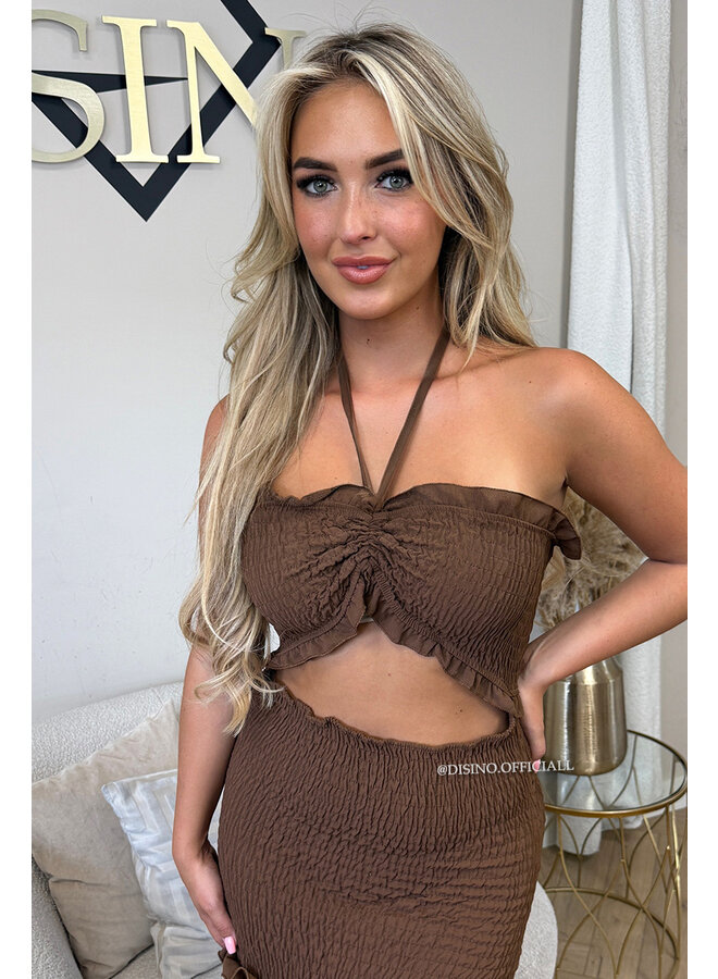 CHOCO - 'FAYÉ MAXI DRESS' - CUT-OUT MAXI DRESS