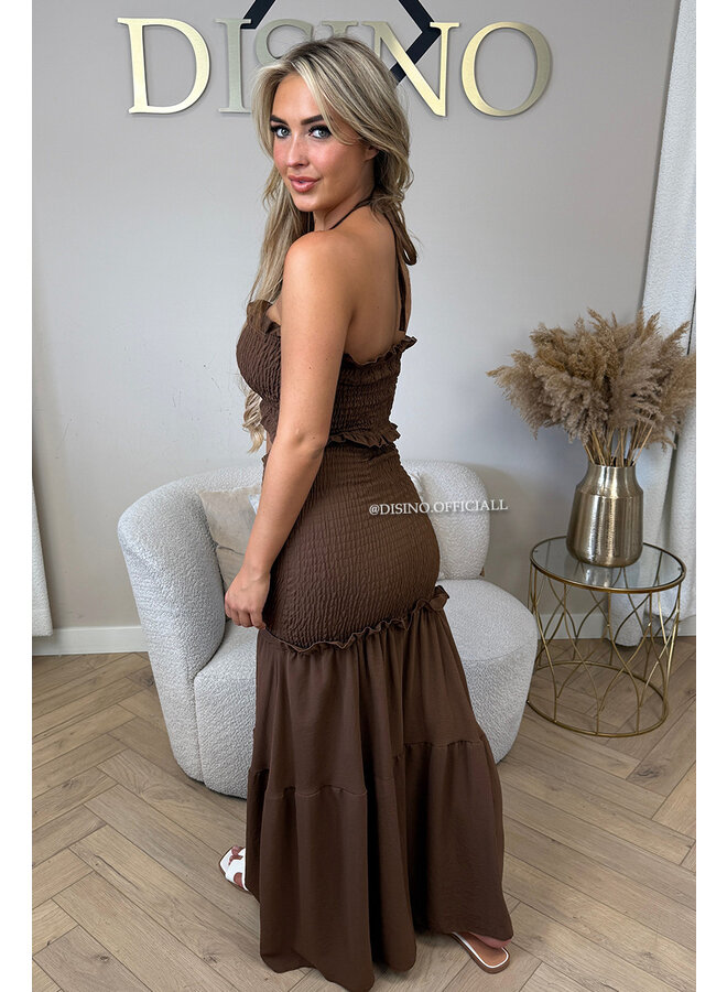 CHOCO - 'FAYÉ MAXI DRESS' - CUT-OUT MAXI DRESS