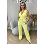 YELLOW - 'LUANA JUMPSUIT' - SOFT SUPER STRETCH JUMPSUIT