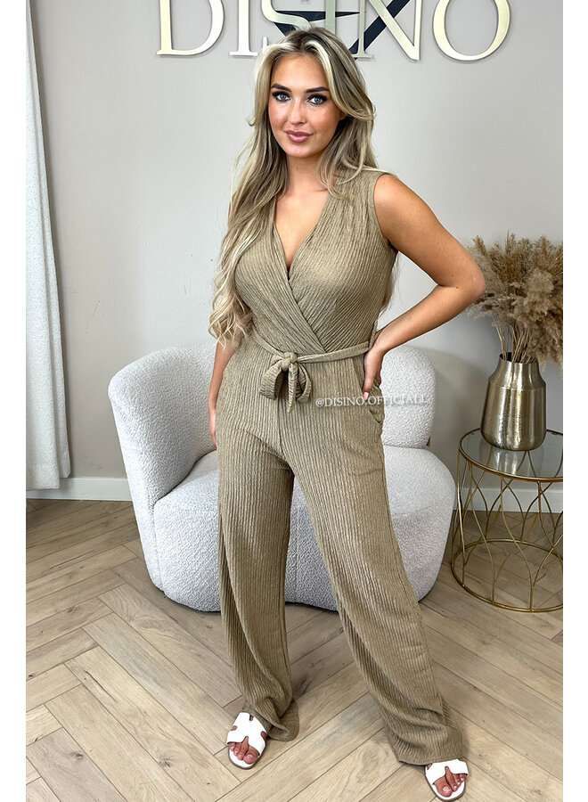 CAMEL - 'LUANA JUMPSUIT' - SOFT SUPER STRETCH JUMPSUIT