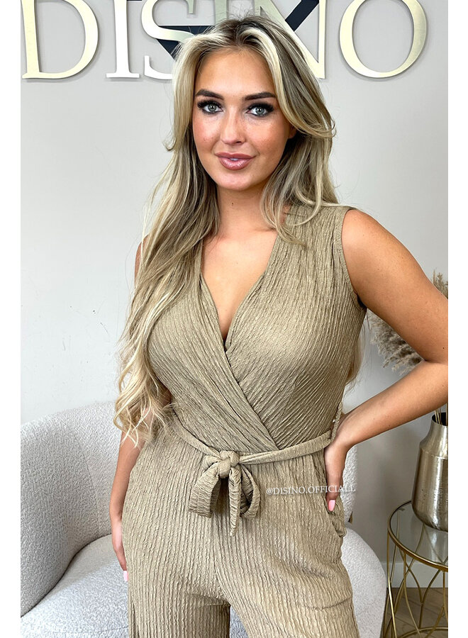 CAMEL - 'LUANA JUMPSUIT' - SOFT SUPER STRETCH JUMPSUIT