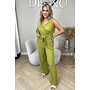 LIME GREEN - 'LUANA JUMPSUIT' - SOFT SUPER STRETCH JUMPSUIT
