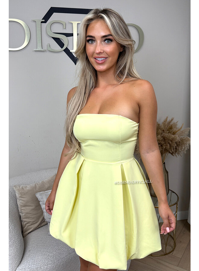 YELLOW - 'NORAH DRESS' - CUTE BALLOON DRESS