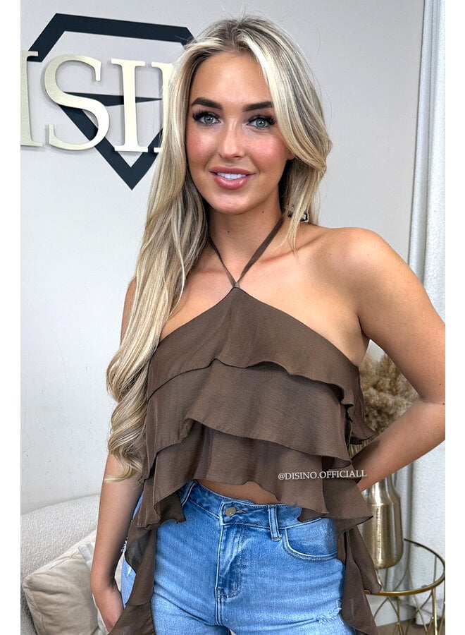 CHOCO - 'AYRA TOP' - RUFFLE FESTIVAL TOP