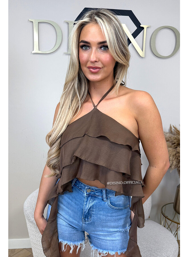 CHOCO - 'AYRA TOP' - RUFFLE FESTIVAL TOP