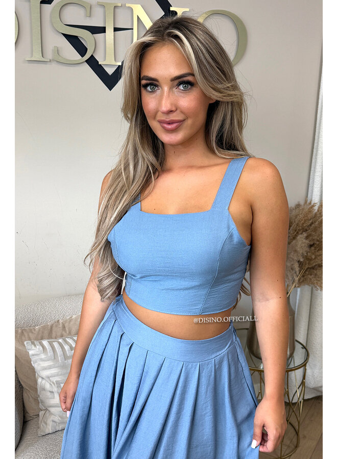 JEANS BLUE - 'LILIA SET' - SUMMER TOP + MAXI SKIRT SET