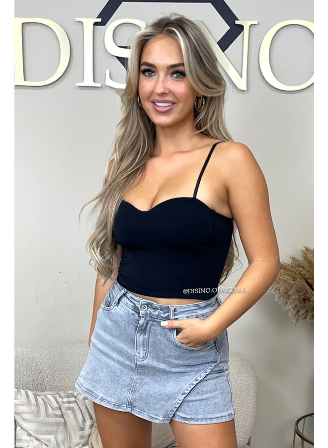 BLACK - 'STELLA V2' - SKIMMS INSPIRED SEAMLESS TOP