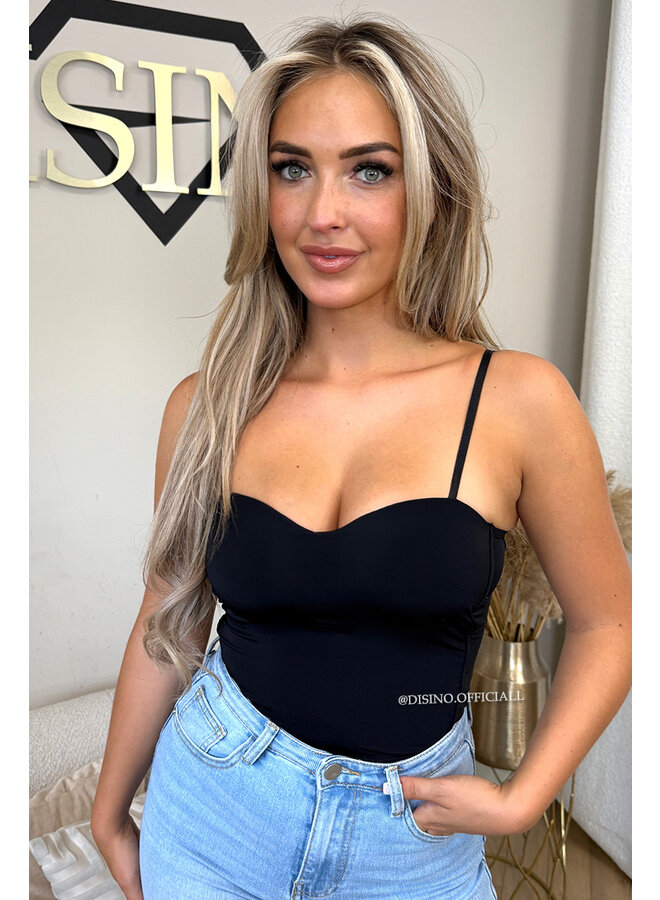 BLACK - 'STELLA V2' - SKIMMS INSPIRED SEAMLESS TOP