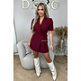 BORDEAUX - 'EVELYN SHORTSLEEVE PLAYSUIT' - CLASSY BLAZER PLAYSUIT