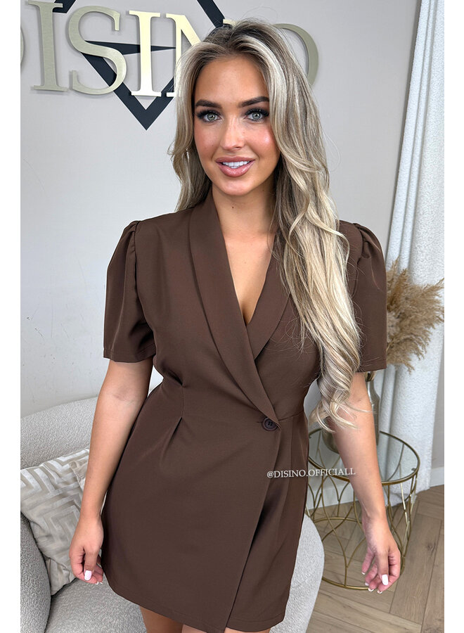 CHOCO - 'EVELYN SHORTSLEEVE PLAYSUIT' - CLASSY BLAZER PLAYSUIT