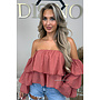 BRICK - 'LAYLA TOP' - RUFFLE OFF SHOULDER TOP